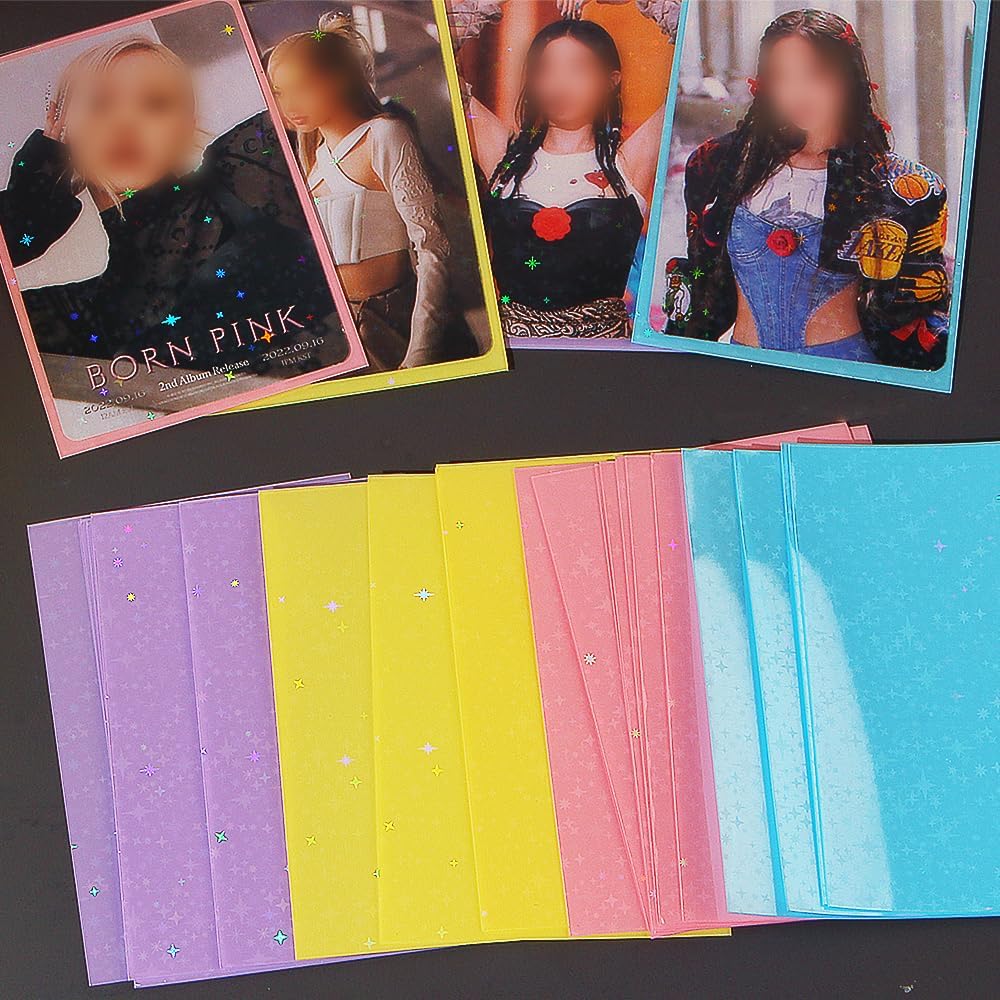 Colored Holographic Card Sleeves