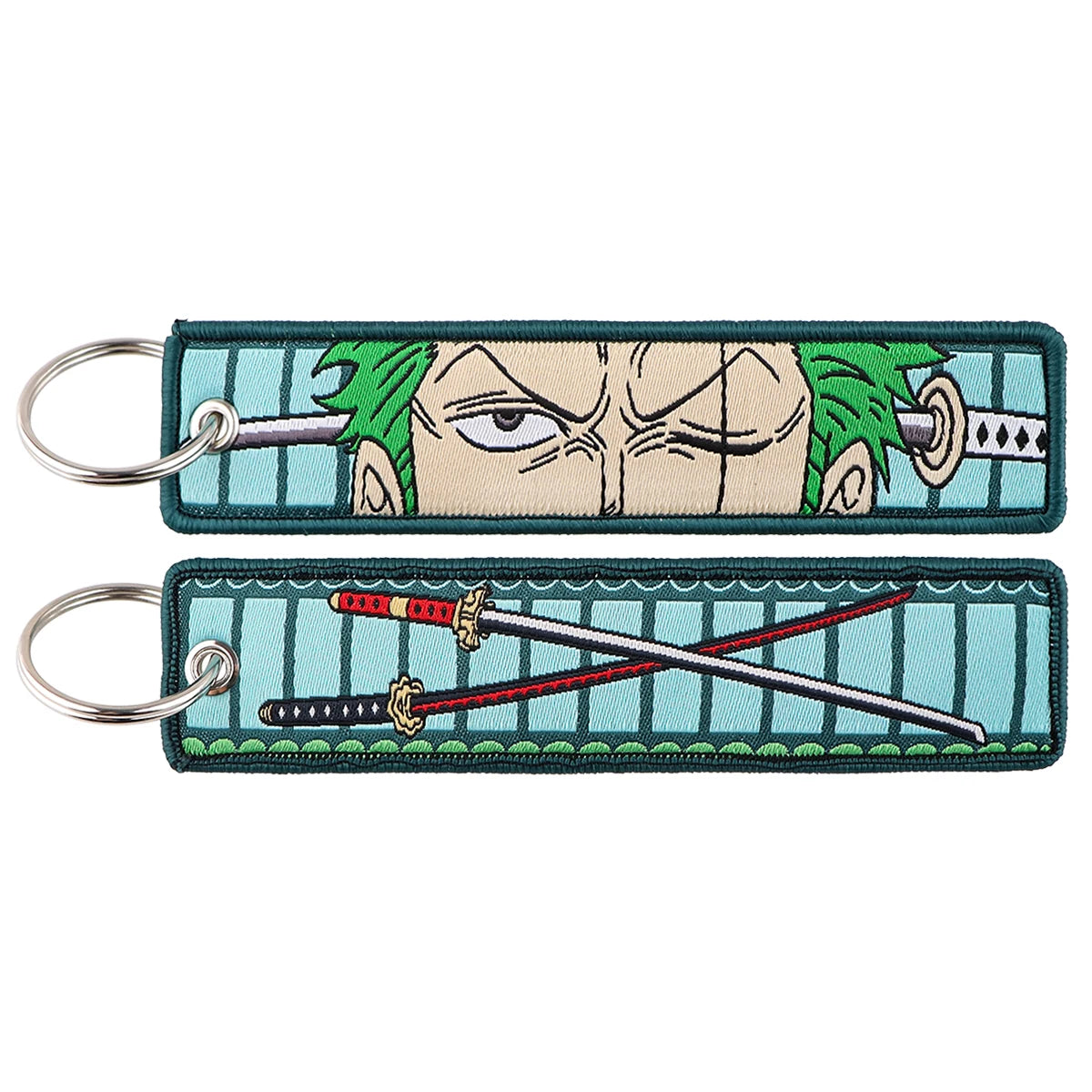 Anime Embroidery Key Ring