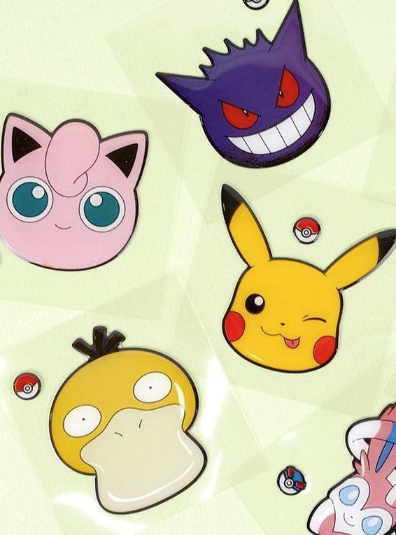 Pokemon Big Face Epoxy Sticker