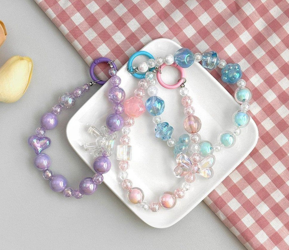 Beaded Phone Keyring