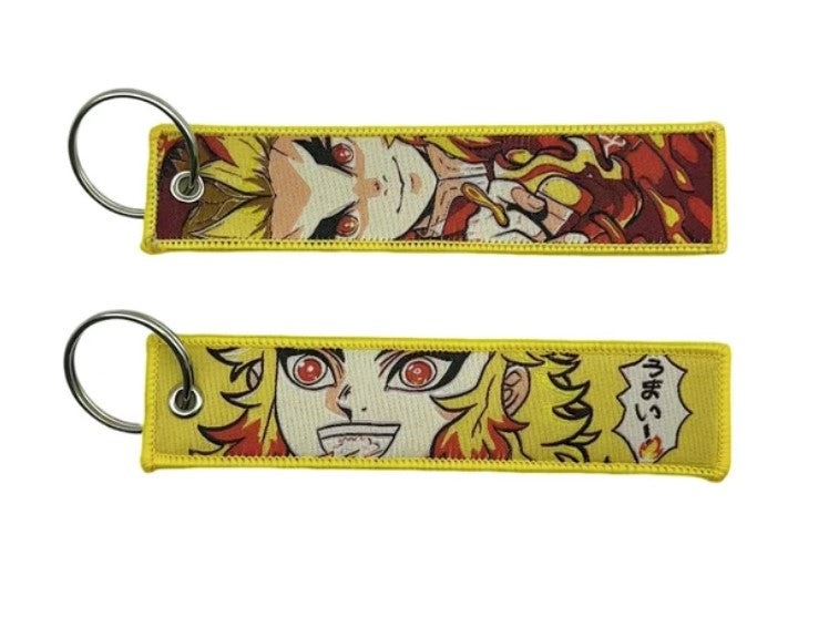 Anime Embroidery Key Ring