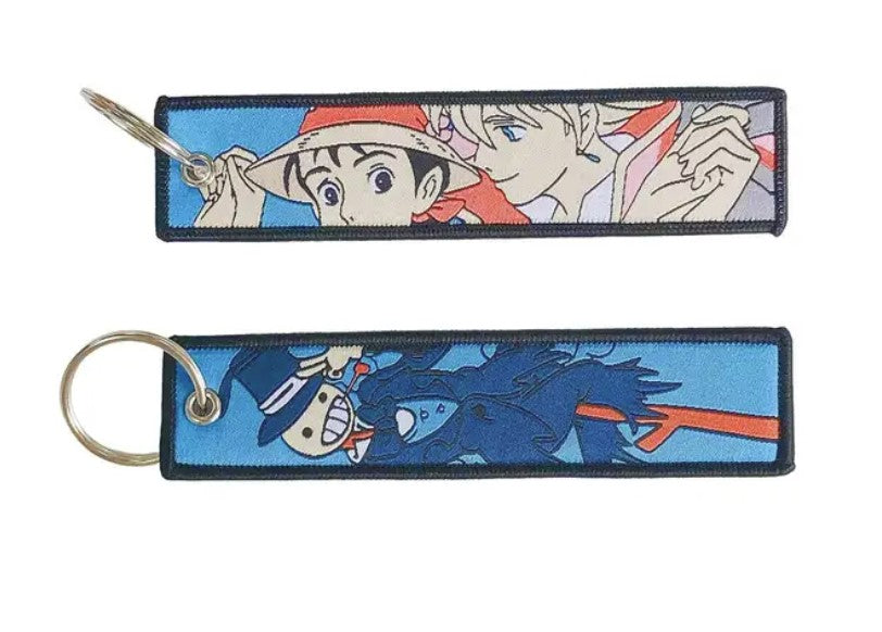 Anime Embroidery Key Ring