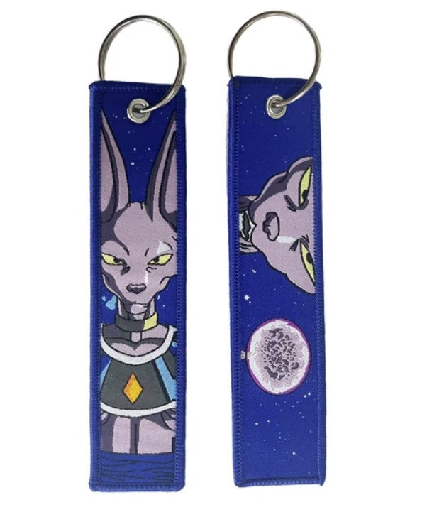 Anime Embroidery Key Ring