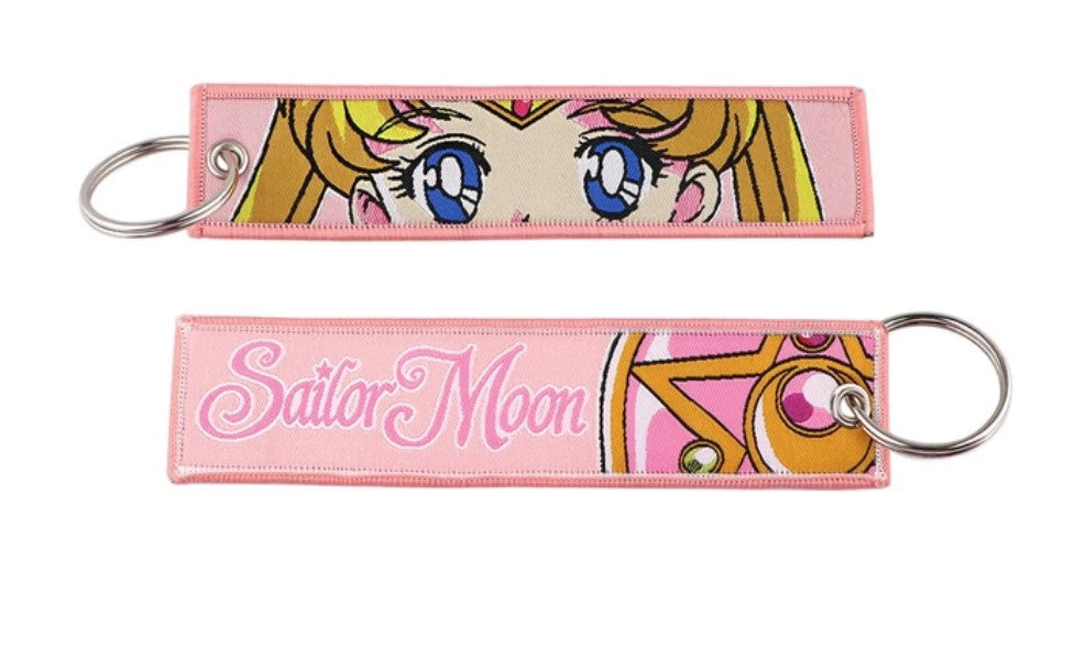 Anime Embroidery Key Ring