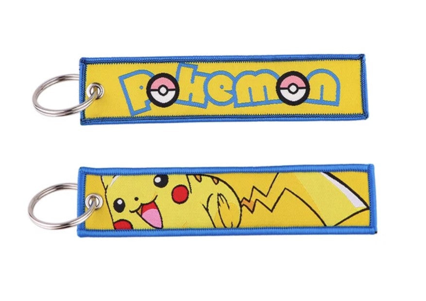 Anime Embroidery Key Ring
