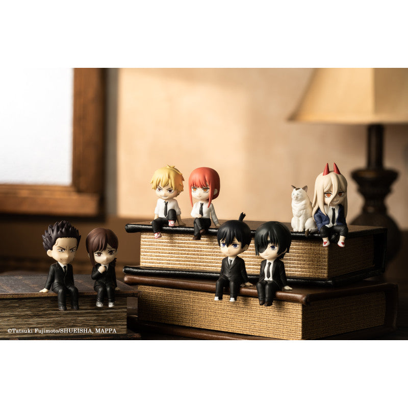 Sitting Chainsaw Man Miniature Monitor Figures