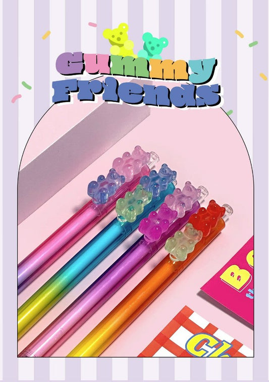 Gummy Friends 0.5mm Pen (Black Ink)
